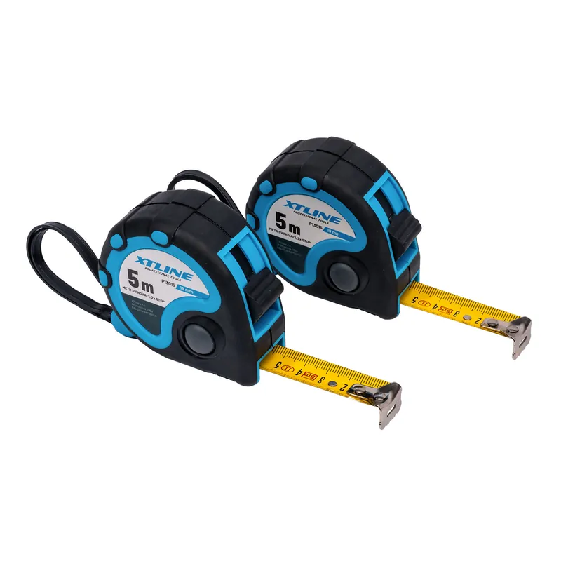 Cenový Hit XTLINE Metr svinovací pogumovaný 2x stop | 5 m x 19 mm