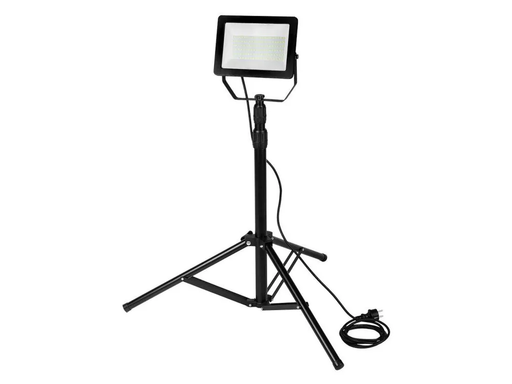Dokud Zásoby Vydrží Jednoduchý reflektor 100W SMD LED 8500lm na 1,8m stativu s kabelem