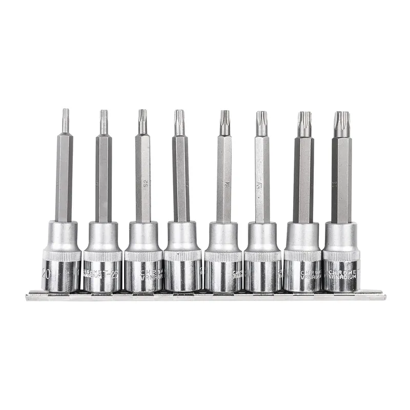 Tovární Cena RICHMANN Sada nástavců TRX 1/2" 8 dílů | T20-T50, 100 mm