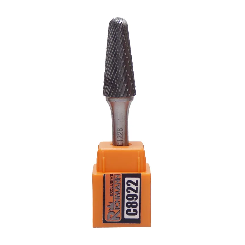 RICHMANN Kolíková fréza do kovu, stopka 6 mm | zaoblený kužel 10x25 mm Levný