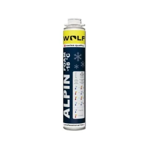 Nakupujte Hned Pěna montážní ALPIN 50l nízkoexpanzní pistolová - zimní 750 ml WOLF WPU1106