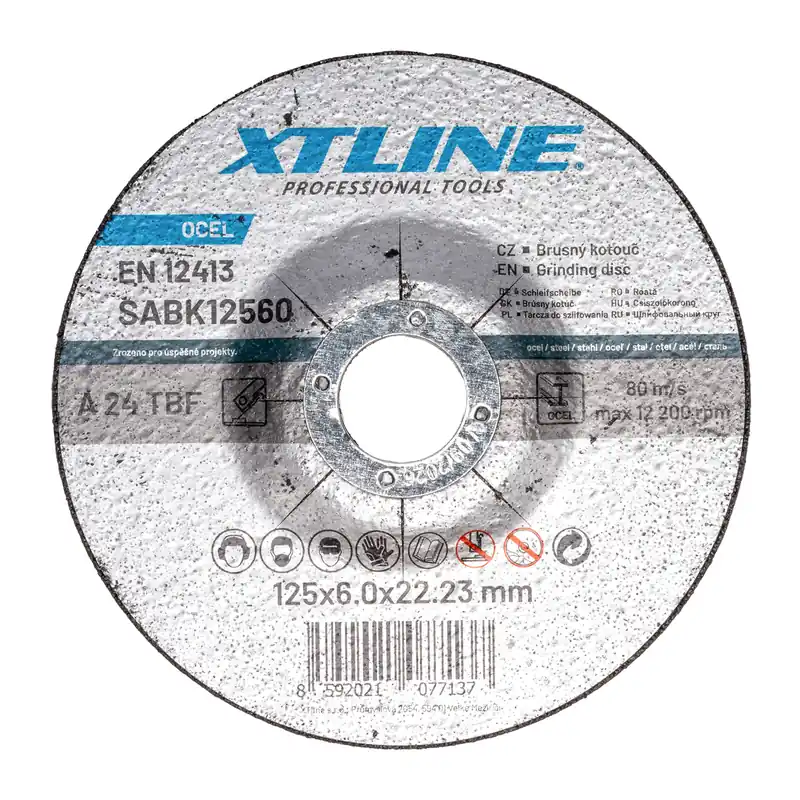 XTLINE Kotouč brusný na ocel | 115x6,0x22,2 mm (balení 5 ks) Nová Kolekce