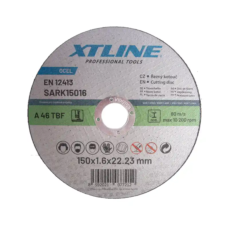 XTLINE Kotouč řezný na ocel | 150x2,5x22,2 mm (balení 10 ks) Cenový Hit