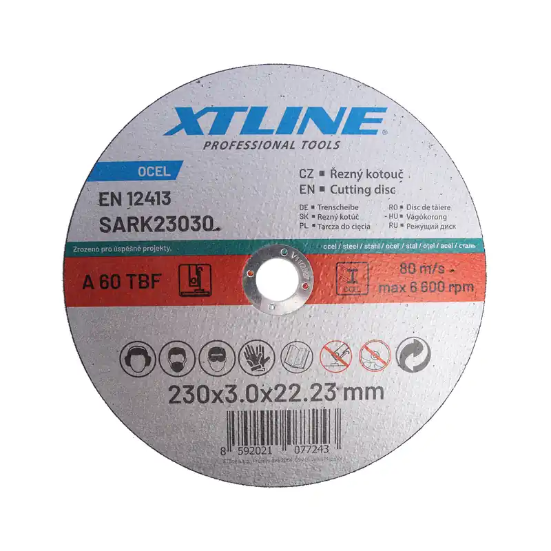 XTLINE Kotouč řezný na ocel | 230x3,0x22,2 mm (balení 5 ks) Přímo Od Výrobce
