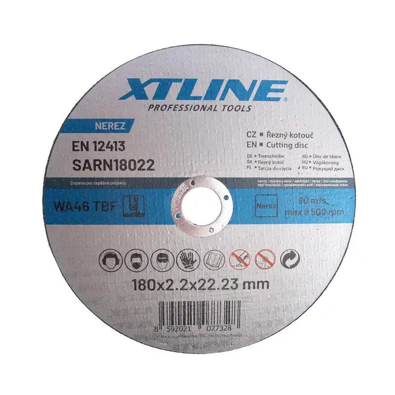 XTLINE Kotouč řezný na ocel / nerez | 180x2,2x22,2 mm (balení 5 ks) Finální Výprodej