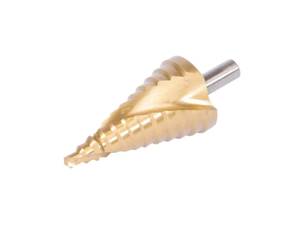 Vrták stupňovitý spirál.drážka HSS TiN 4-20mm krok 2 XT35520 Nejlepší Volba