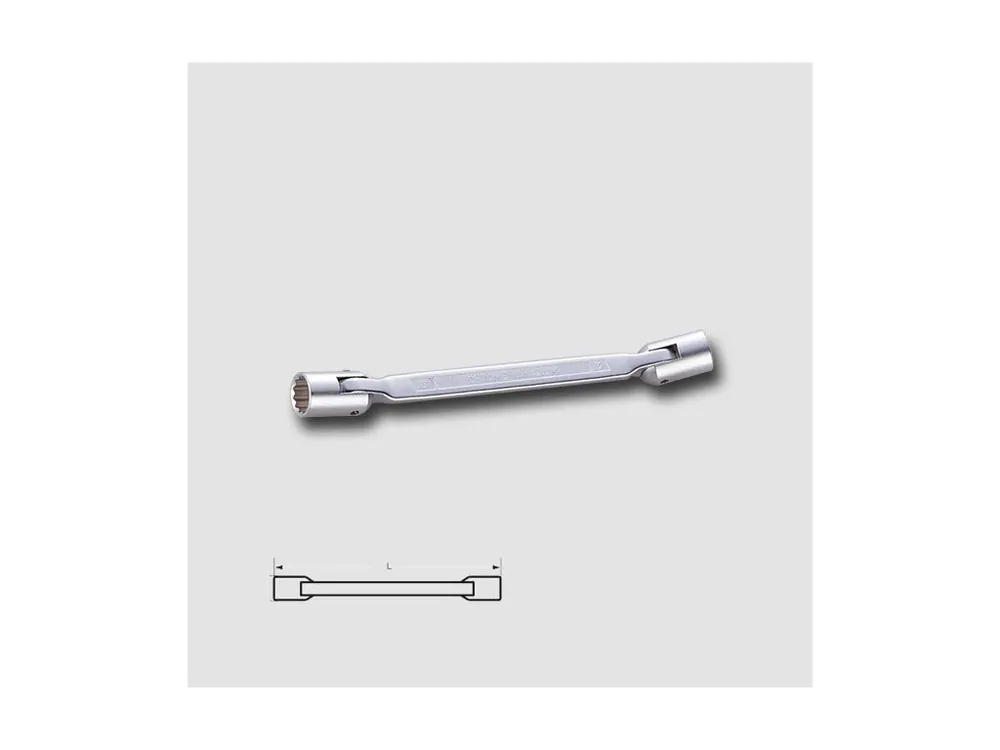 Klíč nástrčný oboustranný 12x13mm, dvanáctihran, lesklý HF1213E Tovární Cena