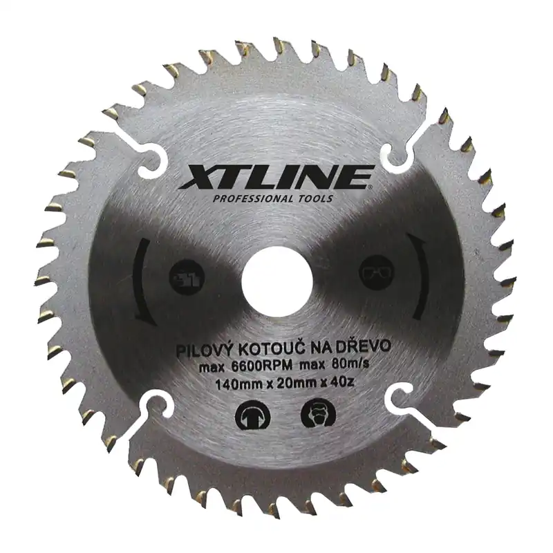 Vysoce Kvalitní XTLINE Kotouč pilový s SK plátky - trapéz | 140x1,4x20 mm, 40 zubů