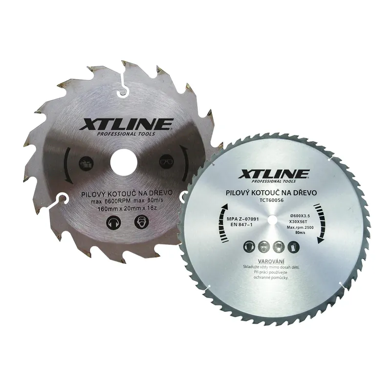 XTLINE Kotouč pilový s SK plátky | 500x3,0x30 mm, 80 zubů Horká Nabídka