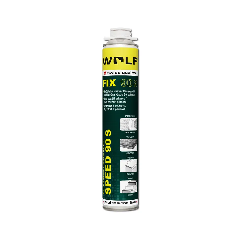 Nízká Cena WOLF Pistolové rychletuhnoucí PU lepidlo 90S | 750 ml