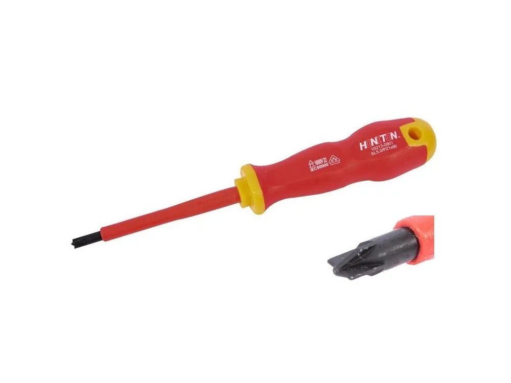 Autentický Šroubovák 1000V S2 Plus Minus PZ/PL | PZ1/PL5x80 mm HW10213-0801