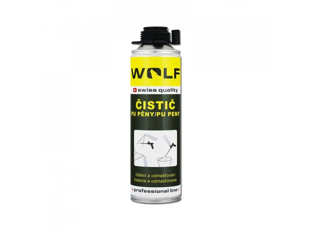 Dokud Zásoby Vydrží Čistič PU pěny 500 ml WOLF WPU1401