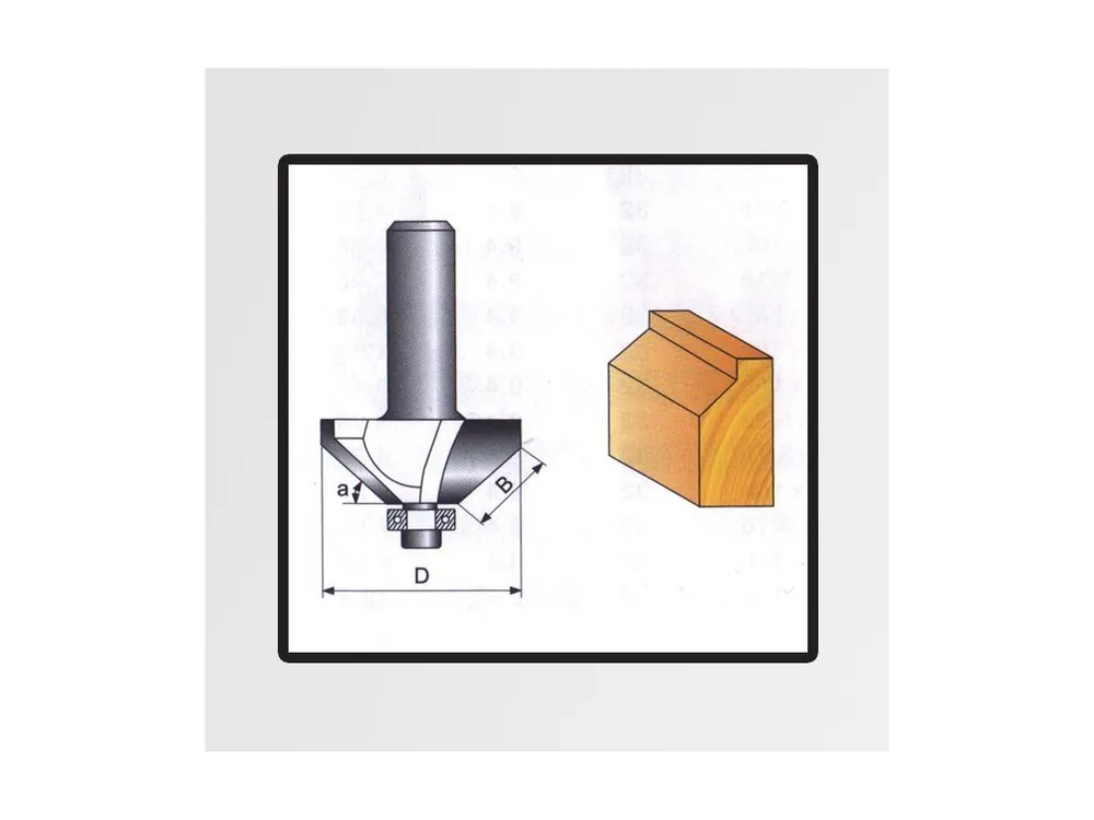 Výhodná Nabídka Tvarové frézy do dřeva 8x9,52mm P70605