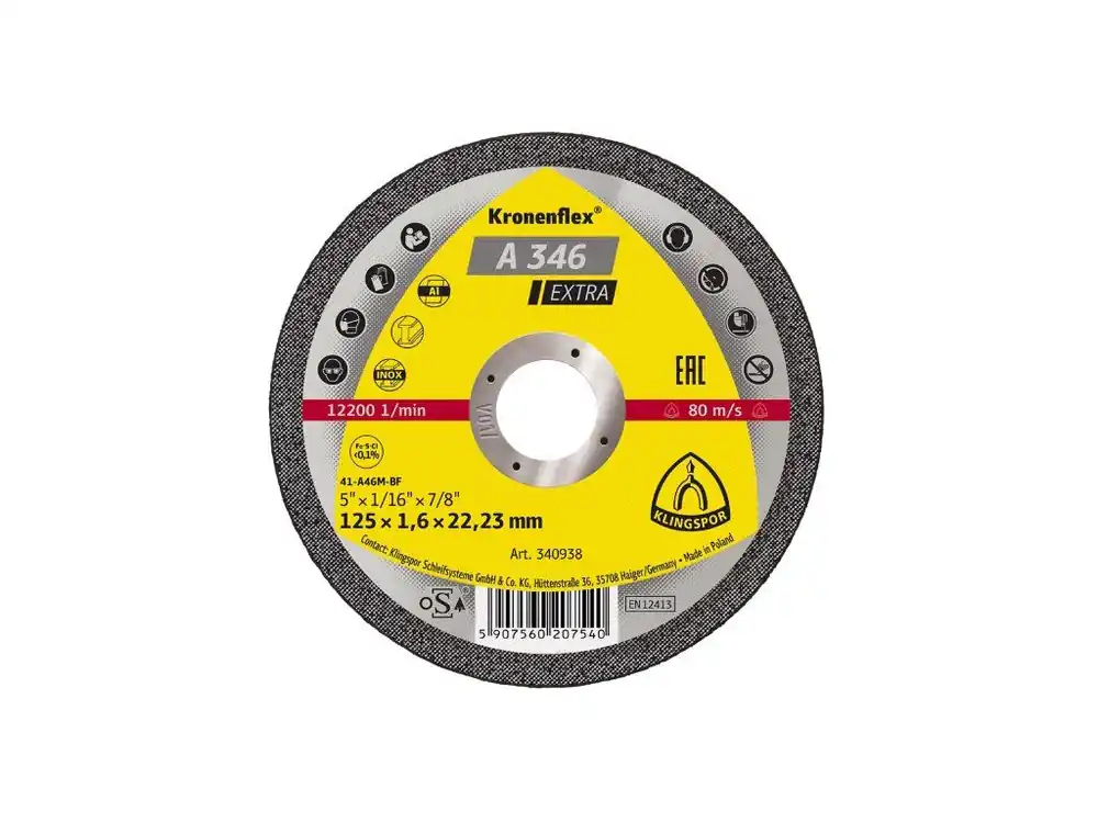 Řezný kotouč na ocel/nerez/hliník 125x1,2x22,23mm EDGE Special KLI355379 Nízká Cena