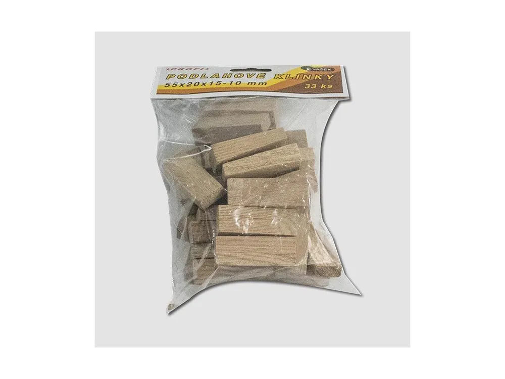 Klínky podlahové 55x20x15-10 mm balení 30ks Z1090221 Cenová Bomba