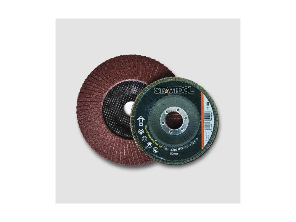 Kotouč brusný lamelový-korund 115mm, zr.80 BS115080 Víkendová Akce