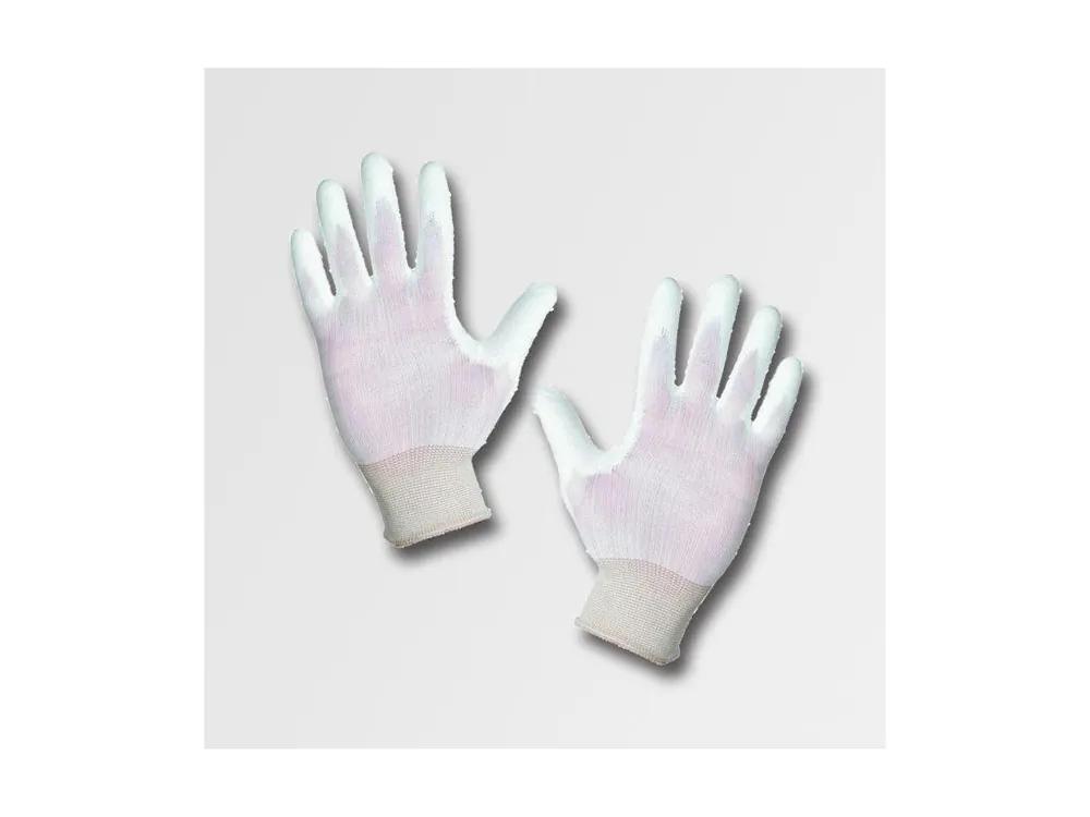 Tovární Cena Rukavice nylonové BUNTING - POLY, bílé, velikost 6'' JA135411/6