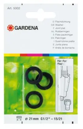 Vrácení Zdarma Ploché těsnění GARDENA 3 ks 5302-20