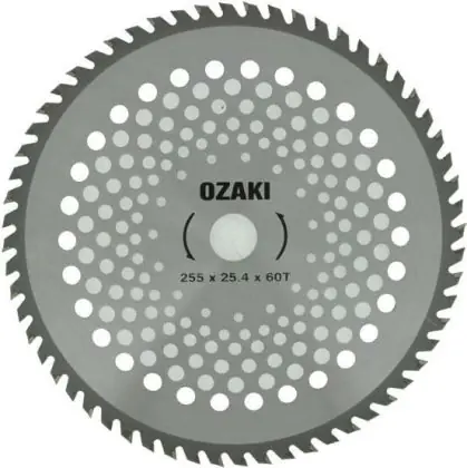 Nízká Cena Řezný kotouč s trvdokovovými zuby 60z 255/25,4/1,4