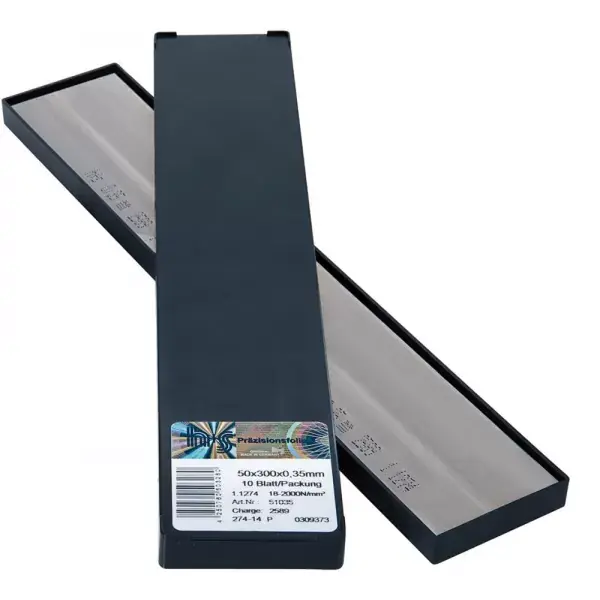 Kovové fólie v deskách nerez 50x300x0,25mm 10Bl/P H+S Značkový