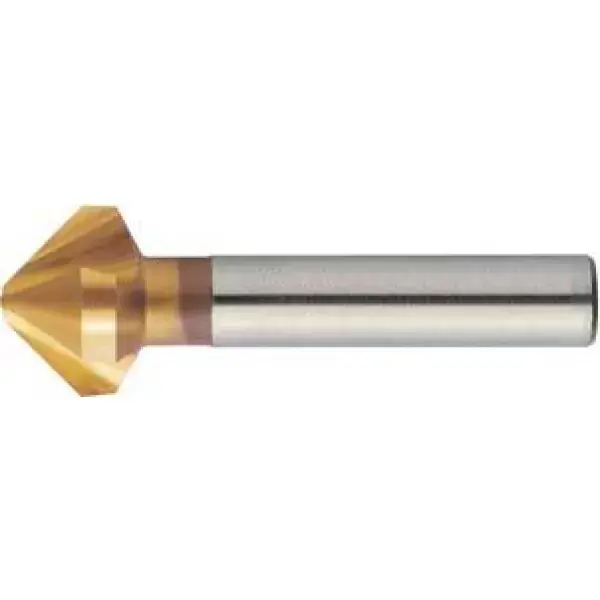 Značkový Kuželový záhlubník DIN335 HSS TiN tvar C válcová stopka 90° 10,4mm FORMAT