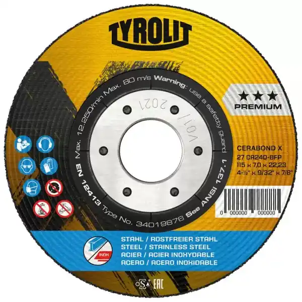 Kotouč brusný CERABOND X 115x7mm CA24Q-BFK Tyrolit Kup Teď