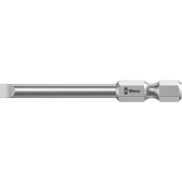 Bit šroubovací tvrdý 1/4" DIN3126E6,3 plochý 4x0,8x50mm Wera 05059320001 Odeslání Ihned