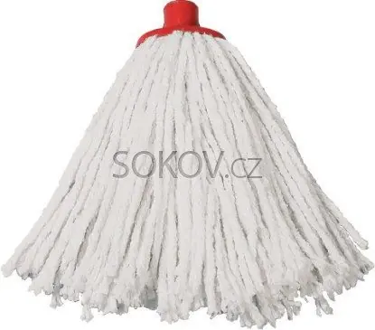 Horká Nabídka Mop náhradní bavlněný 160g velký, červený