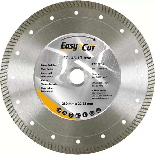 Kotouč diamantový EC-45.1 230x1,8x10x22,23/25,4mm CEDIMA Akční Nabídka