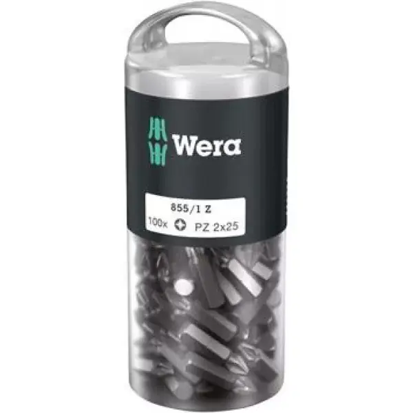Bit šroubovací 1/4" DIN3126E6,3 PZ1x25mm, balení 100 ks Wera 05072443001 Nakupujte Hned
