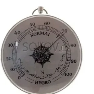 Vlhkoměr se silonovým vlasem, stříbrný, pr. 100 mm Časově Omezené