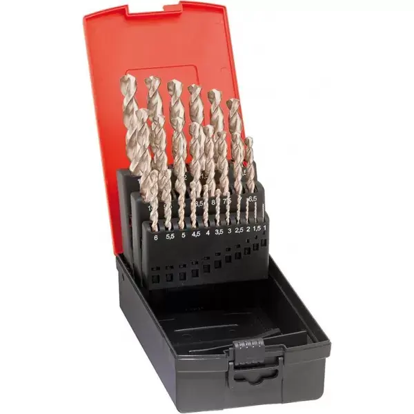 Zlevněný Sada vrtáků do kovu DIN338 HSS-Co5 vybrušovaný typ N 1-5,9mm FORMAT
