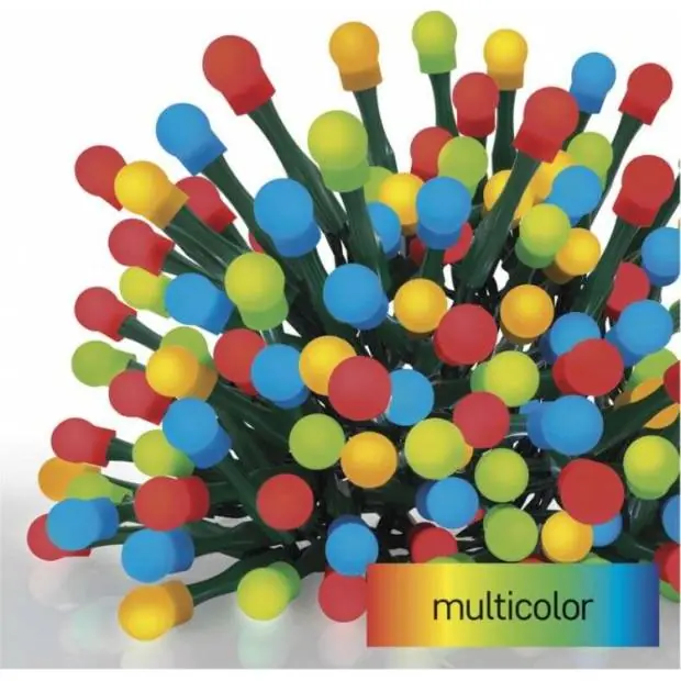 D5AM24 LED vánoční cherry řetěz – kuličky, 30 m, venkovní i vnitřní, multicolor, programy,časovač EMOS Autentický