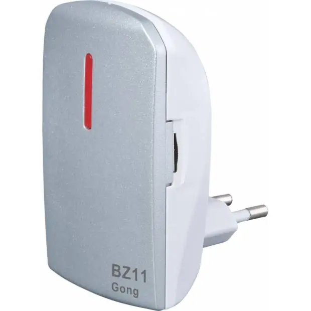 Bezdrátový zvonek do zásuvky 230V BZ11 stříbrný Elektrobock Akce