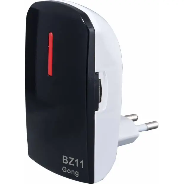Výprodej Bezdrátový zvonek do zásuvky 230V BZ11 černý Elektrobock
