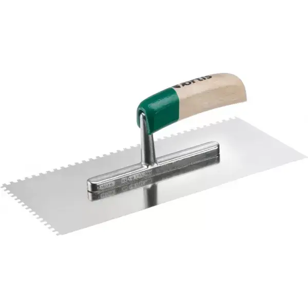Víkendová Akce Zednická lžíce zoubkovaná nerez 280x130mm 8x 8mm FORTIS