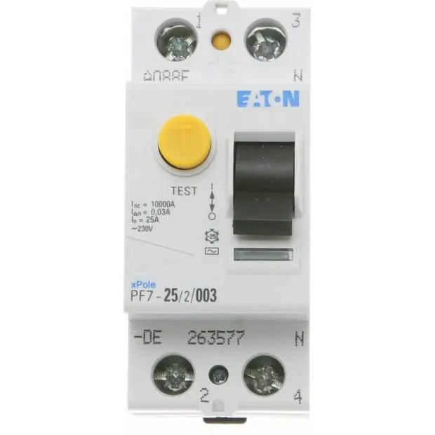 EATON PF7-16/2/001-A Chránič dvoupólový 16A 10mA Doprava Zdarma