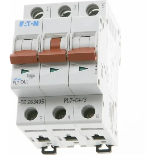 EATON PL7-C4/3 Jistič třífázový 4A Eaton Cenově Výhodný