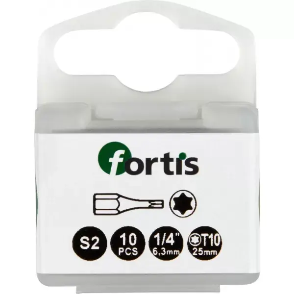 Bit Torsion 1/4“ DIN3126 C6,3 T10x25mm Balení FORTIS 10ks Speciální Cena
