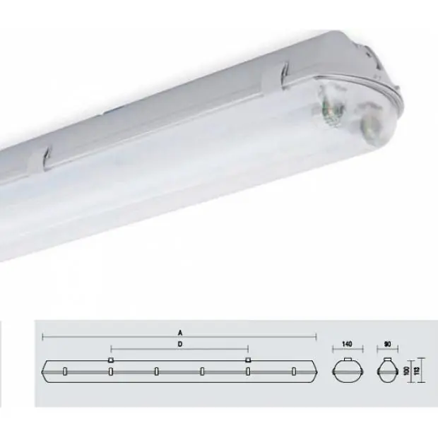 Akční Nabídka PROFI 158 AC E IP65 prachotěsné svítidlo 1x58W 10135 Trevos