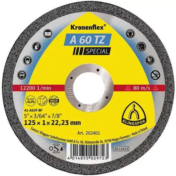 Objednat Nyní Kotouč řezný rovný A60TZ 115x1mm KLINGSPOR