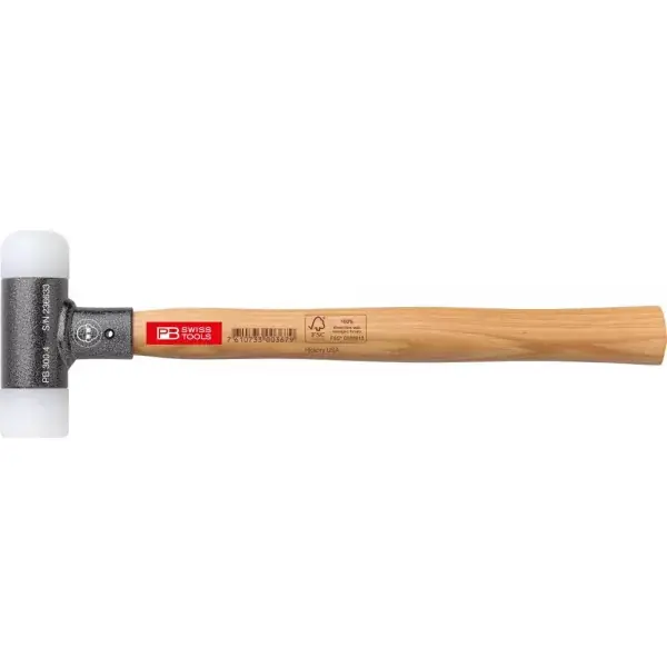 Akční Nabídka Kladivo s měk.čelem se dřevěnou násadou bez zpět.rázu 60mm PB Swiss Tools