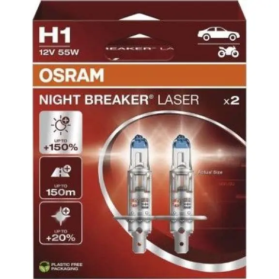 Akční Cena C2608.1 ŽÁR.H1 12V/55W 10XBLI1 DUOBOX Osram