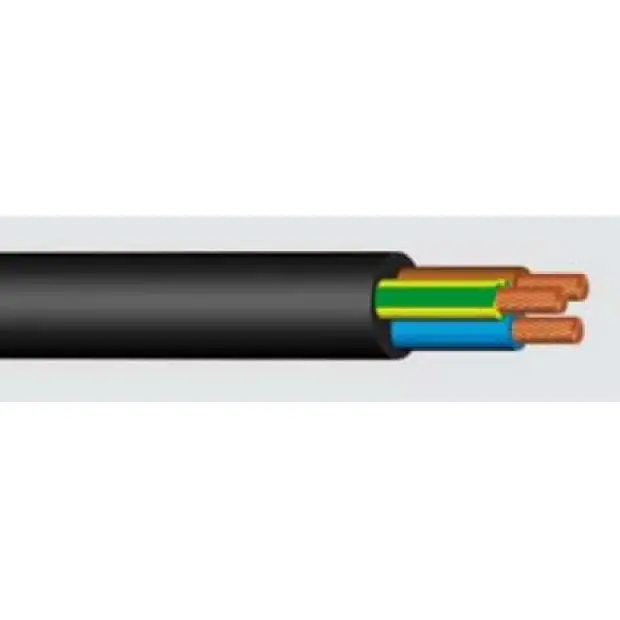 H05VV-F 3Gx2,5mm CYSY černý kabel Akční Nabídka