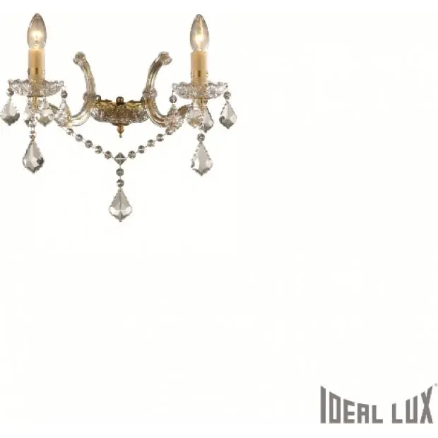 035659 Massive Nástěnné svítidlo ideal lux florian ap2 oro zlaté Aktuální
