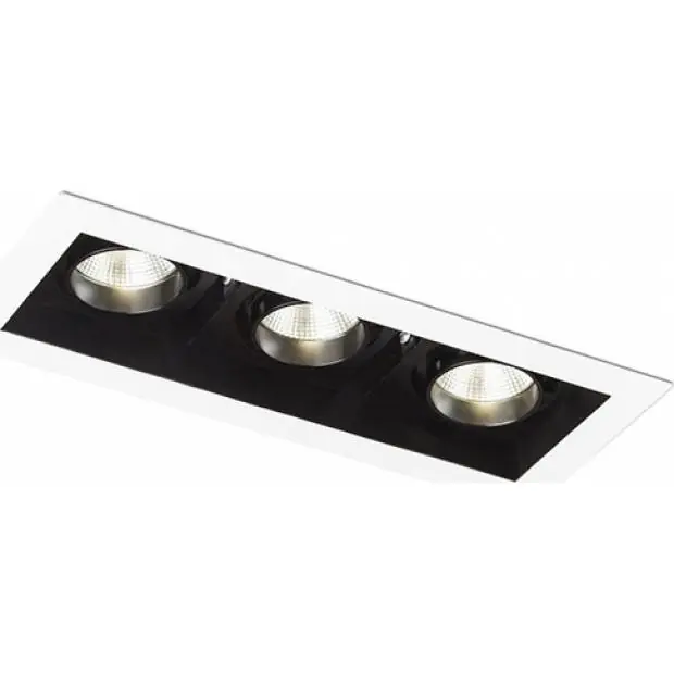 Autentický BONDY III zápustná bílá 230V LED 3x7W 24° 3000K R12858