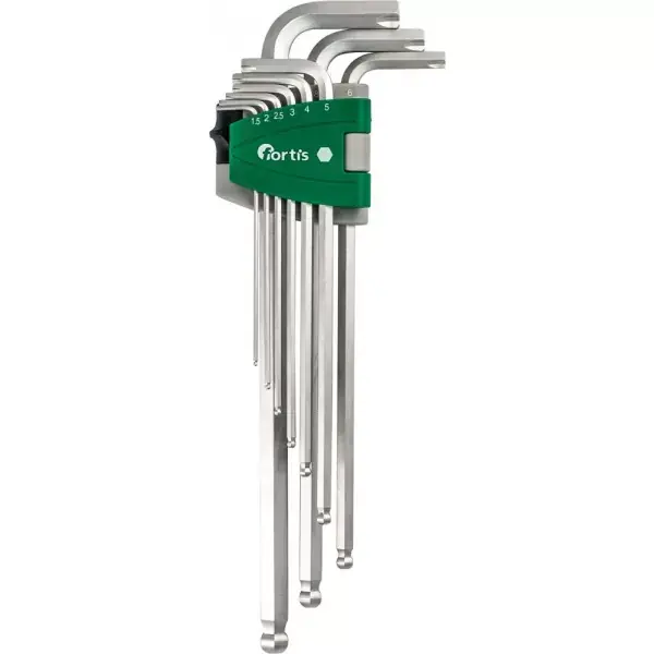 Speciální Cena Sada imbus klíčů 1,5-10mm 9ks Speciální profil FORTIS