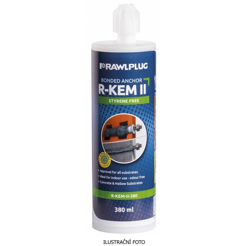 Sleva RAWLPLUG KOTVA CHEMICKÁ POLYESTEROVÁ BEZ STYRENU R-KEM, ETA DO 15 PODLOŽÍ 300 ML R-KEM-II-300
