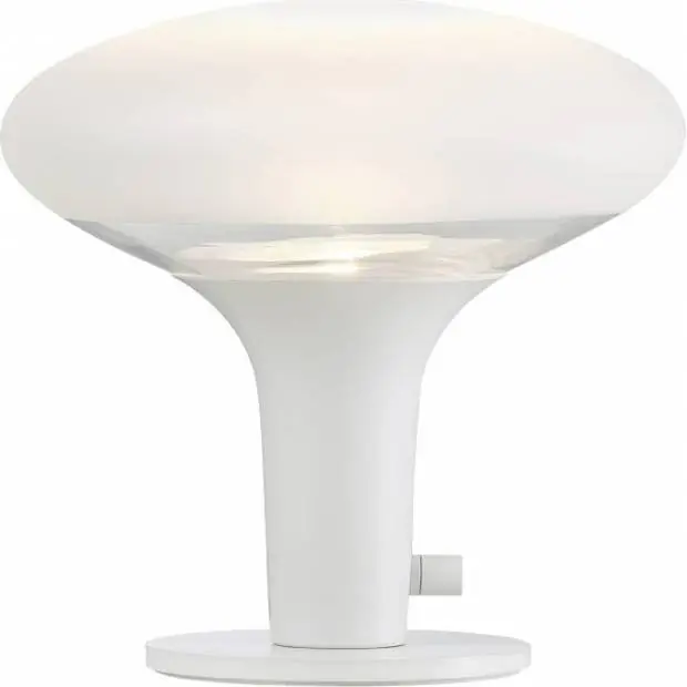 Značkový NL 84435001 NORDLUX 84435001 Dee 2.0 - Elegantní stolní lampa z matovaného skla 24cm, bílá Nordlux