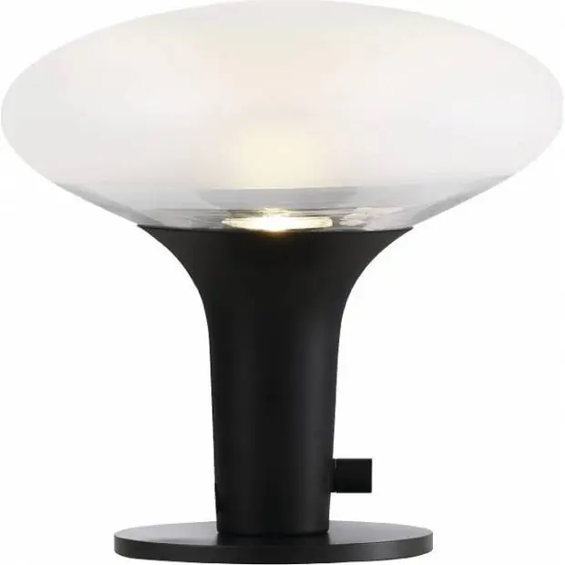 Pouze Dnes NL 84435003 NORDLUX 84435003 Dee 2.0 - Elegantní stolní lampa z matovaného skla 24cm, černá Nordlux